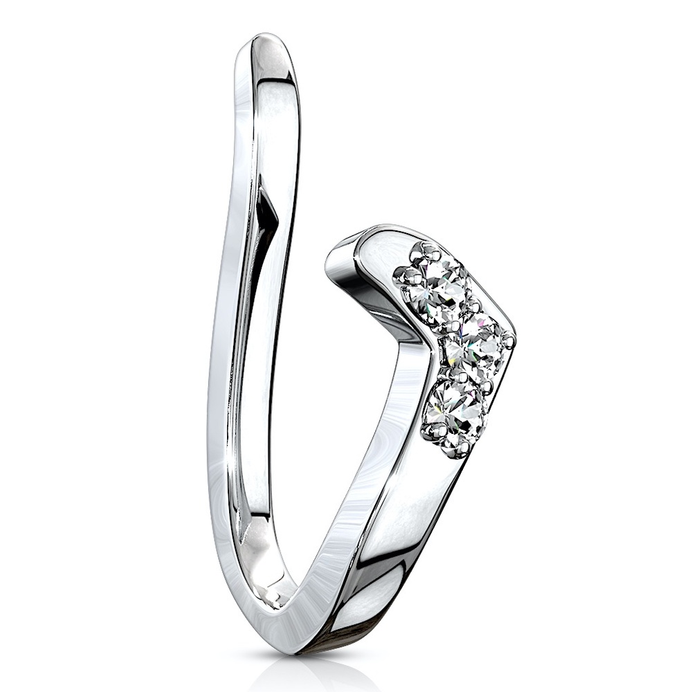 Small Non Piercing Nose or Ear Clip-on